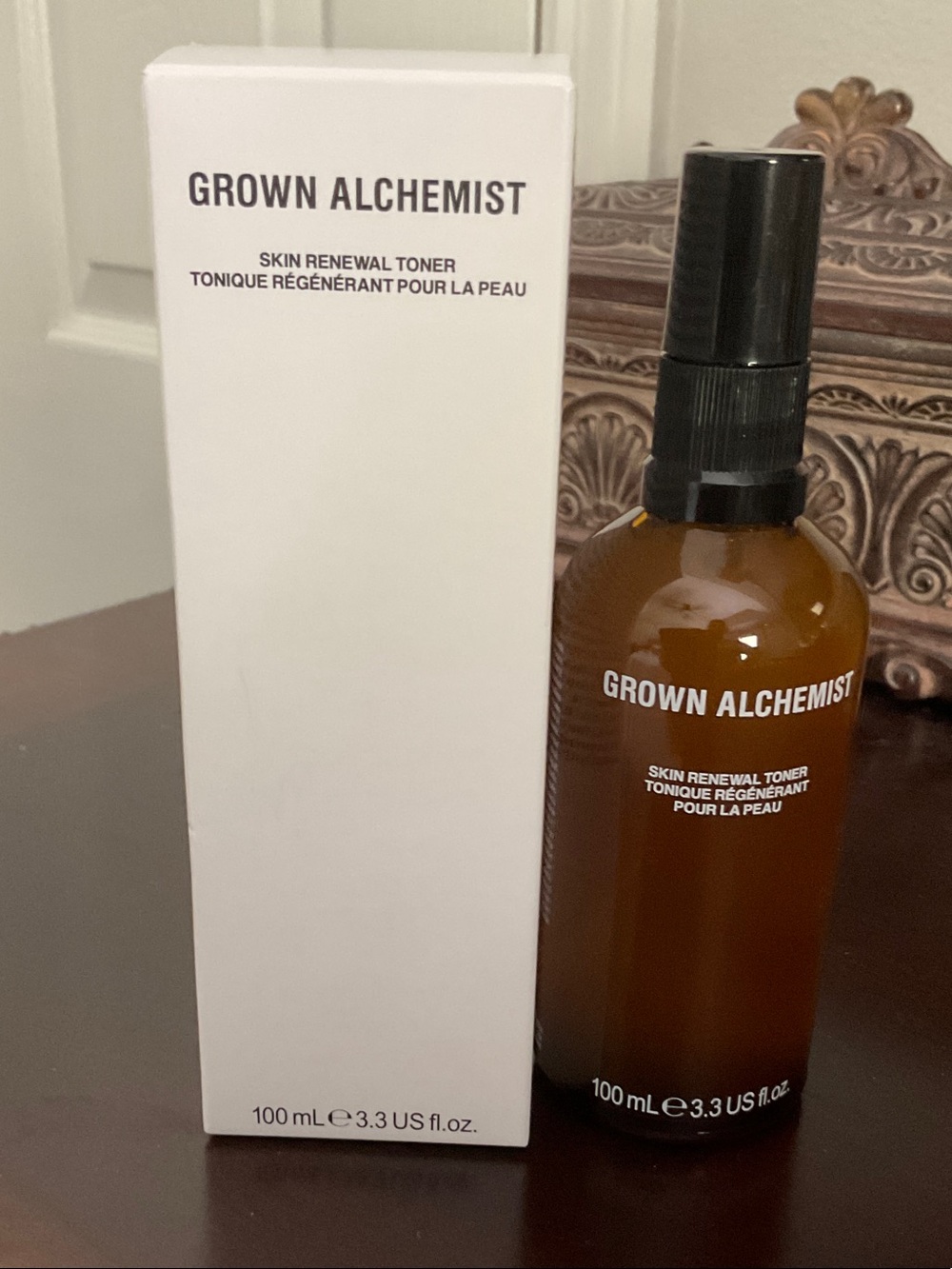 Grown Alchemist Amber Bottle with Black Spray